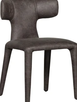 Eetkamerstoelen Zonder Armleuning-WOOOD Permit Eetkamerstoel Black, Grey