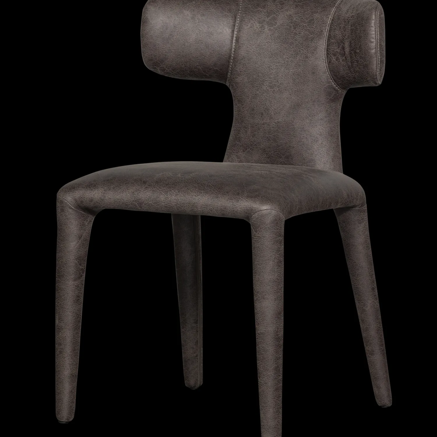 Eetkamerstoelen Zonder Armleuning-WOOOD Permit Eetkamerstoel Black, Grey
