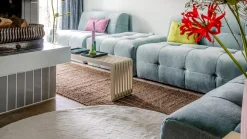 Vloerkleden|Ronde Vloerkleden-Trendhopper Perry Rond Vloerkleed Beige