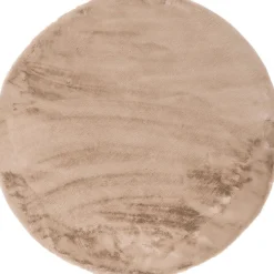 Vloerkleden|Ronde Vloerkleden-Trendhopper Perry Rond Vloerkleed Taupe