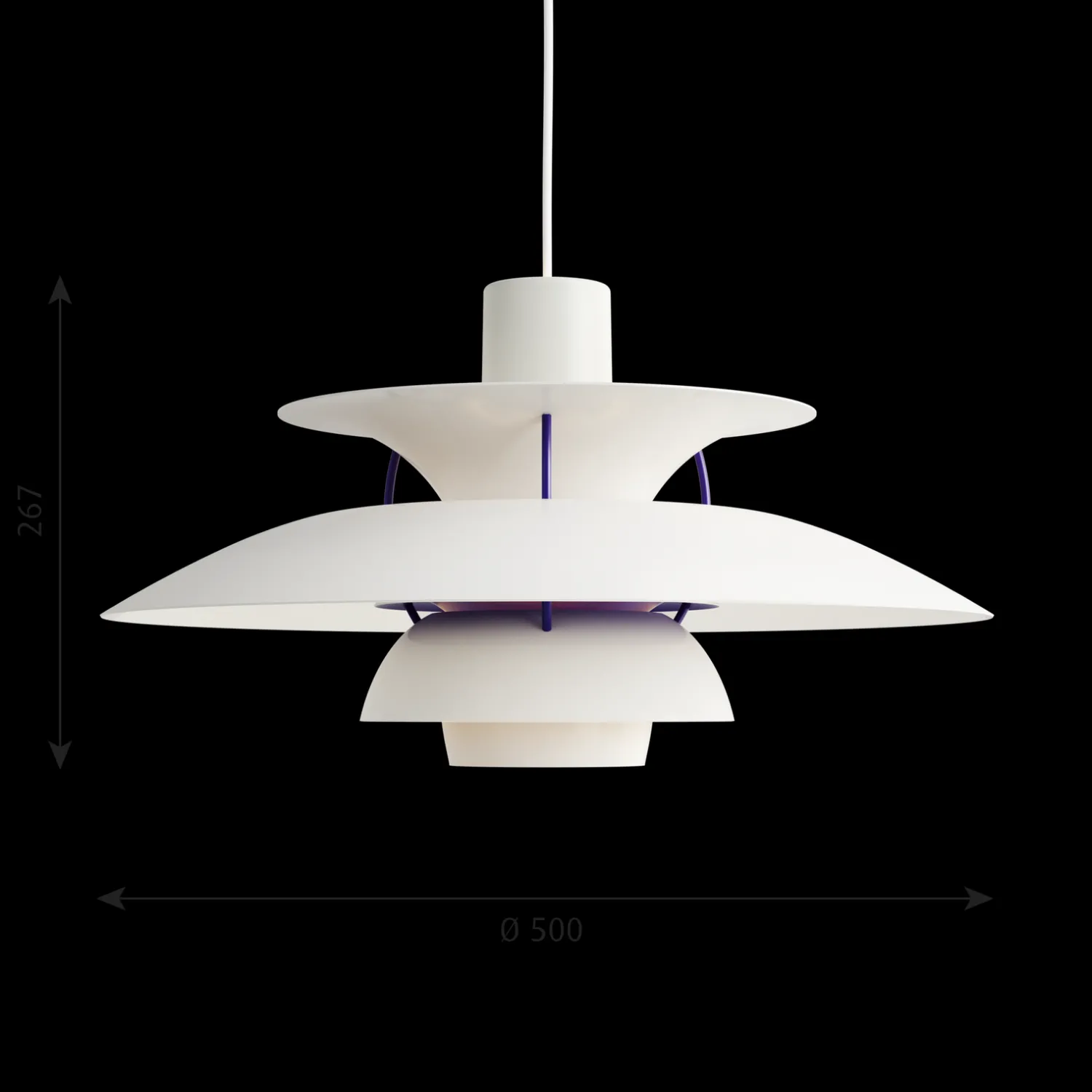 Design Hanglampen|Design Hanglampen-Louis Poulsen PH5 Hanglamp Classic Wit