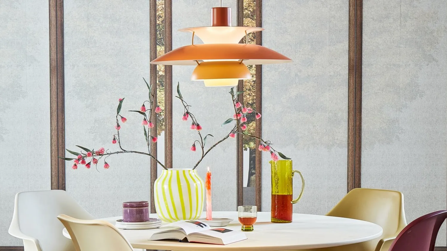 Design Hanglampen|Design Hanglampen-Louis Poulsen PH5 Hanglamp Hues of Orange