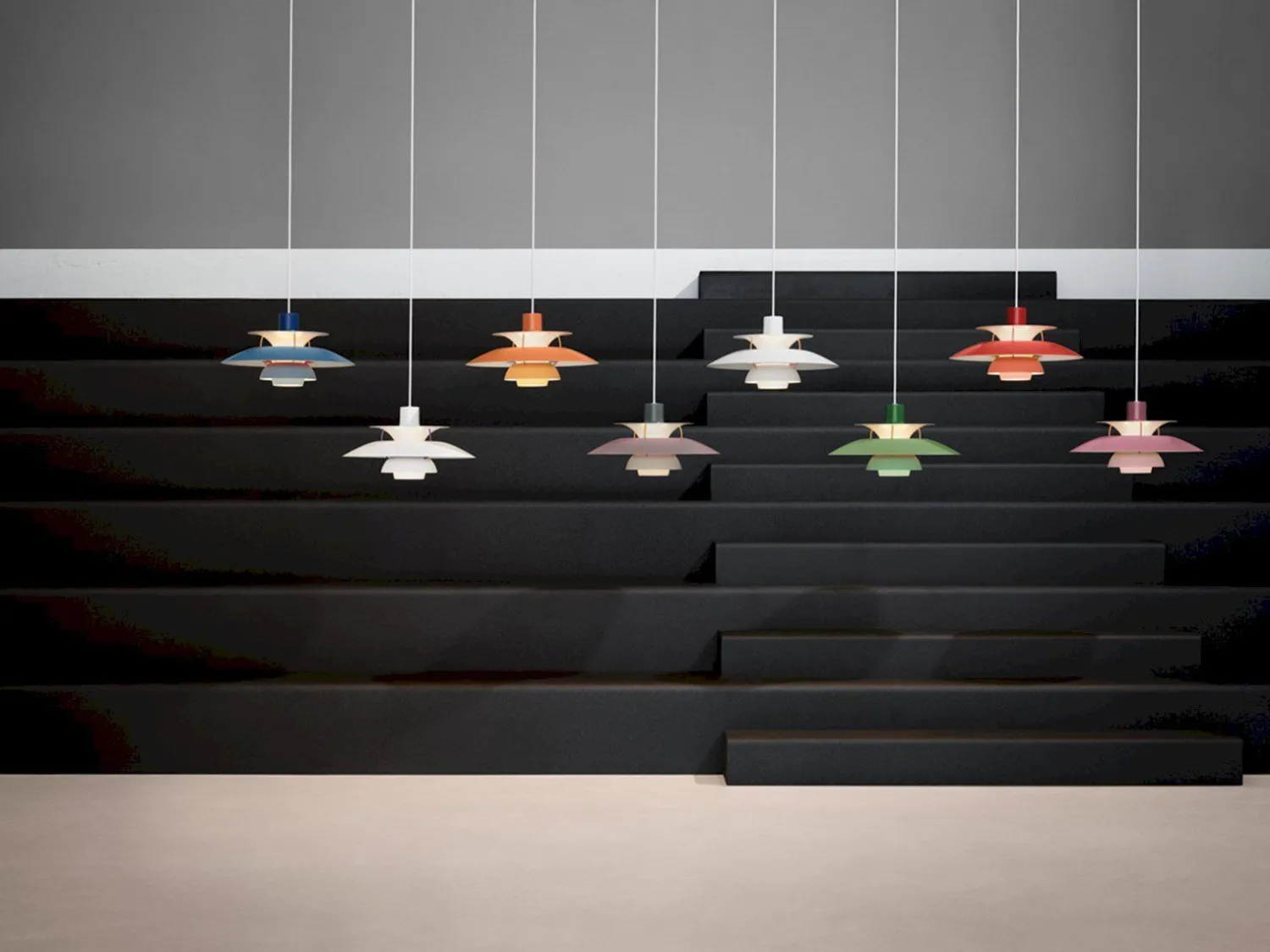 Design Hanglampen|Design Hanglampen-Louis Poulsen PH5 Hanglamp Hues of Orange