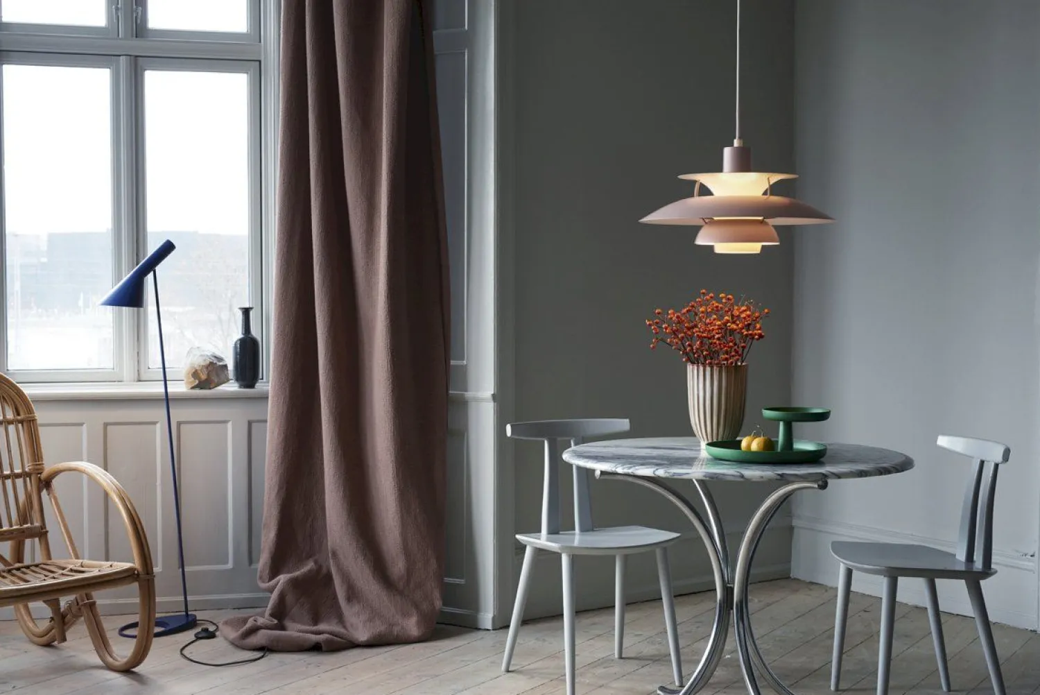 Design Hanglampen|Design Hanglampen-Louis Poulsen PH5 Hanglamp Hues of Orange