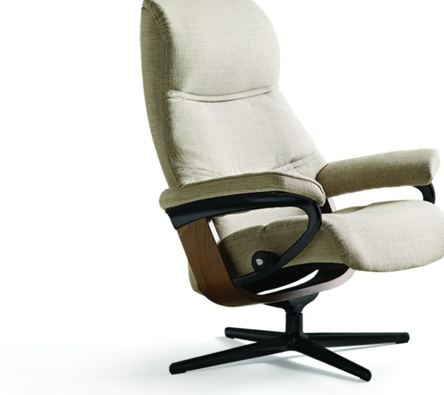 Relaxfauteuils-Stressless Philip M Relaxfauteuil + Hocker Greige