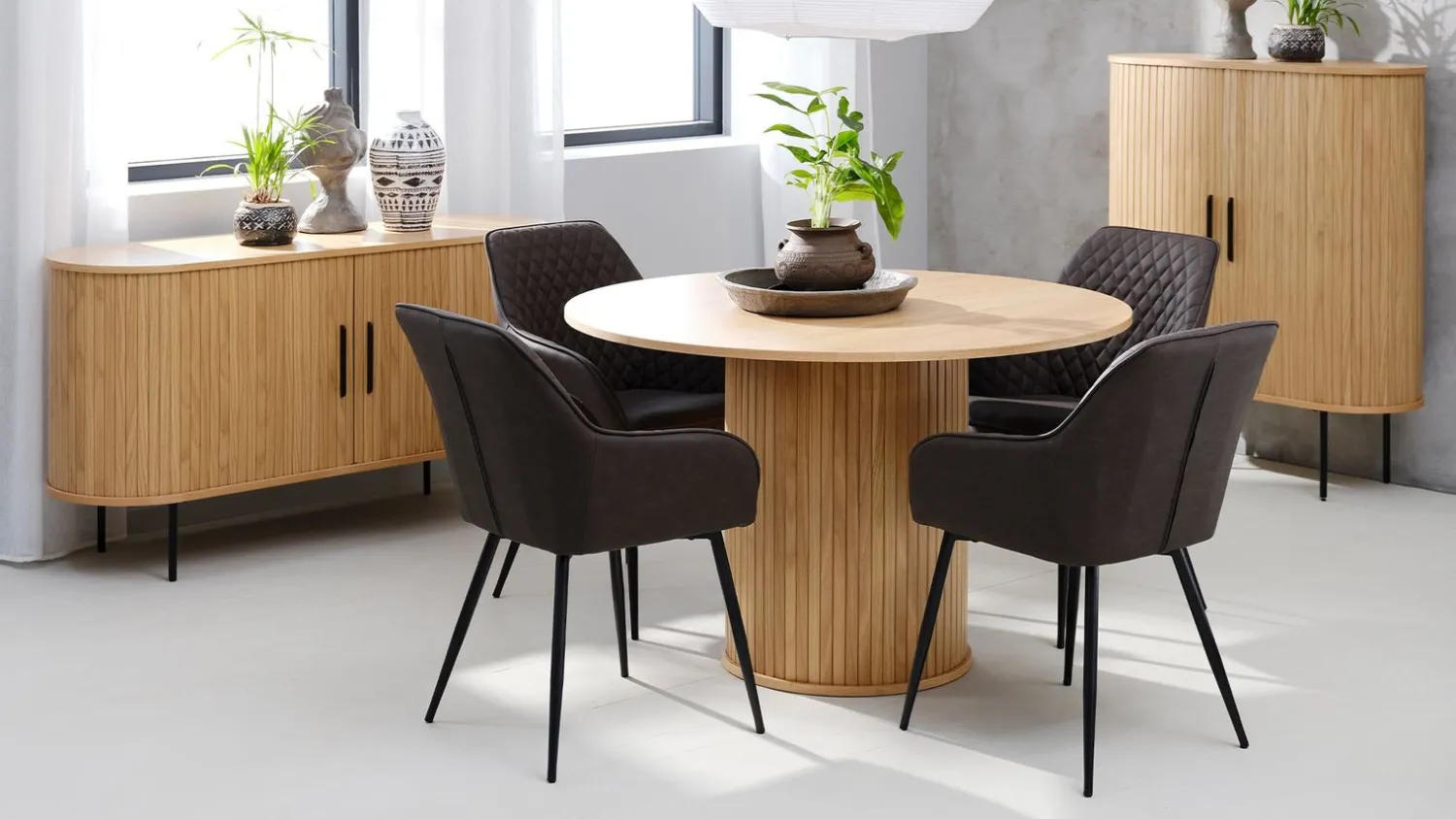 Ronde Eettafels-Eijerkamp Collectie Philou Eettafel Natural Oak