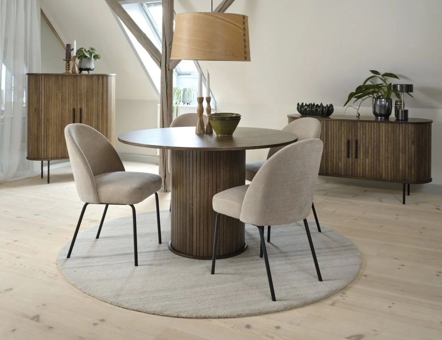 Ronde Eettafels-Eijerkamp Collectie Philou Eettafel Smoked Oak