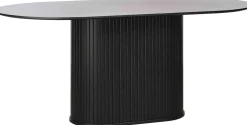 Ovale Eettafels-Feelings Wonen Philou Ovaal Eettafel Black Oak