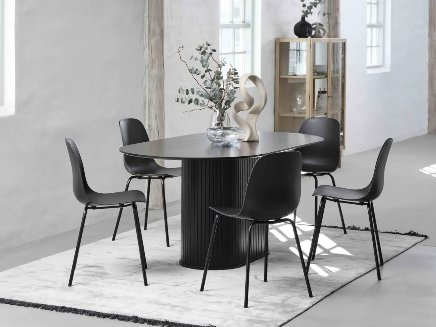 Ovale Eettafels-Feelings Wonen Philou Ovaal Eettafel Black Oak