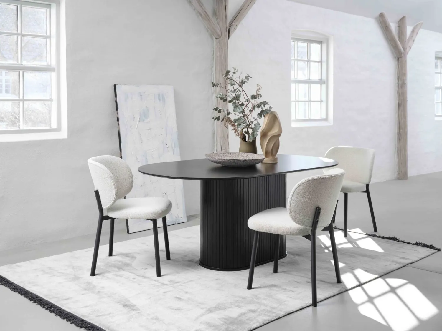 Ovale Eettafels-Feelings Wonen Philou Ovaal Eettafel Black Oak