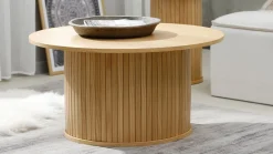 Ronde Salontafels-Eijerkamp Collectie Philou Rond Salontafel Natural Oak
