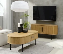 Ovale Salontafels-Eijerkamp Collectie Philou Salontafel Natural Oak
