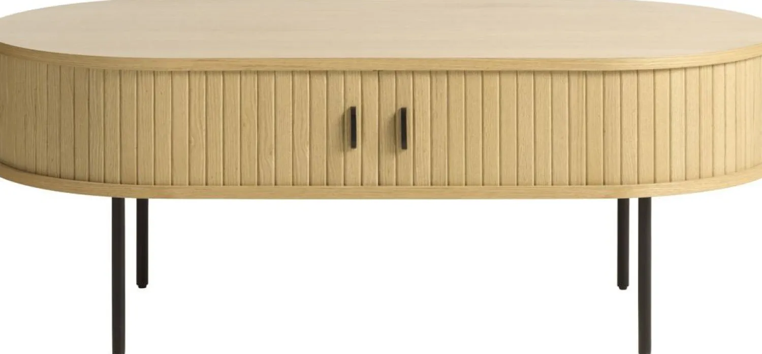 Ovale Salontafels-Eijerkamp Collectie Philou Salontafel Natural Oak