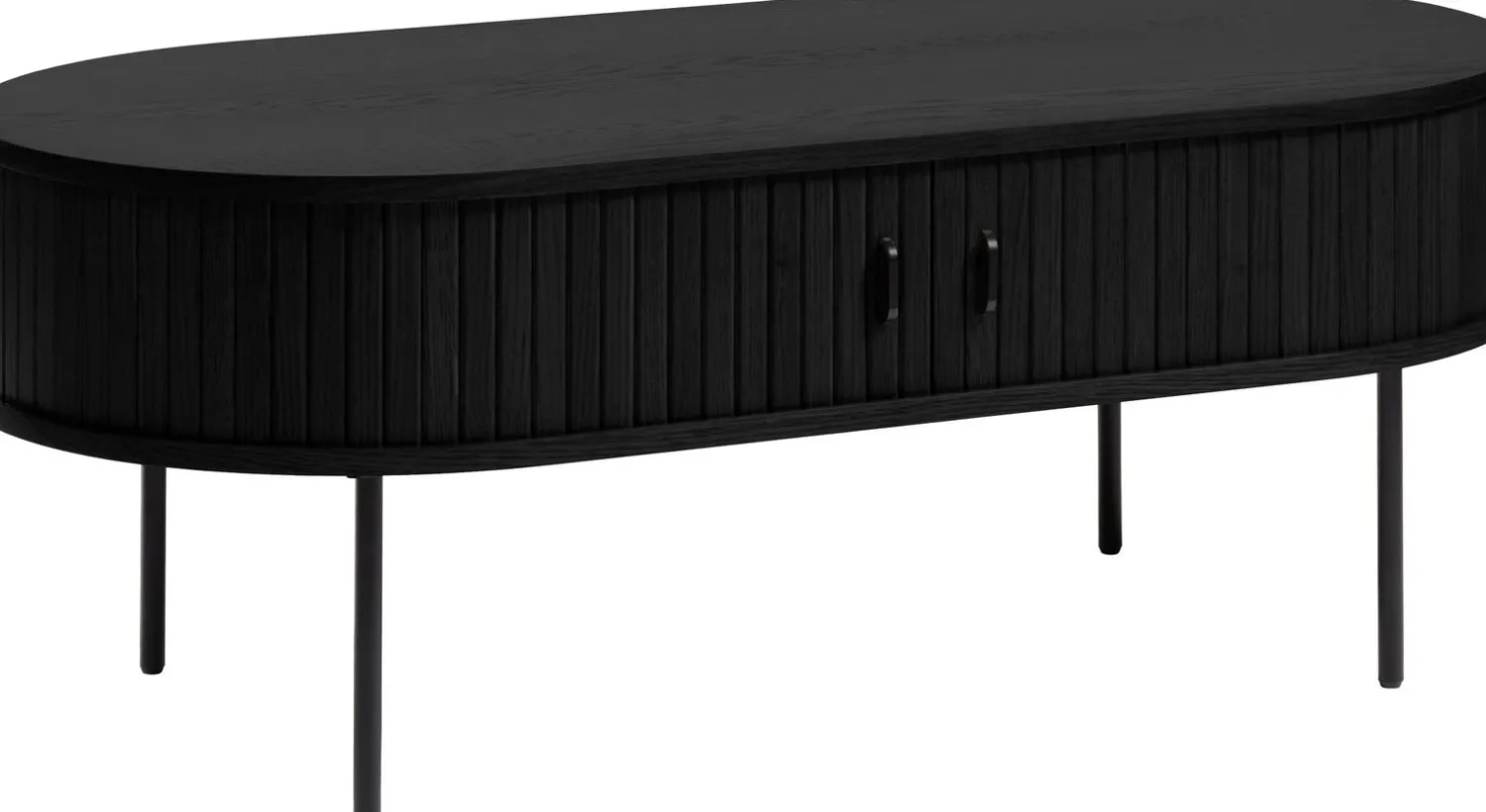 Ovale Salontafels-Eijerkamp Collectie Philou Salontafel Black Oak