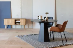Ronde Eettafels-Zuiver Pilar Eetkamertafel Black