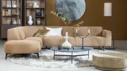 Hoekbanken-Eijerkamp Collectie Pim Hoekbank Cognac