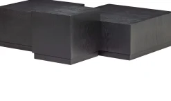 Houten Bijzettafels-WOOOD Pim Set van 3 Bijzettafels Black