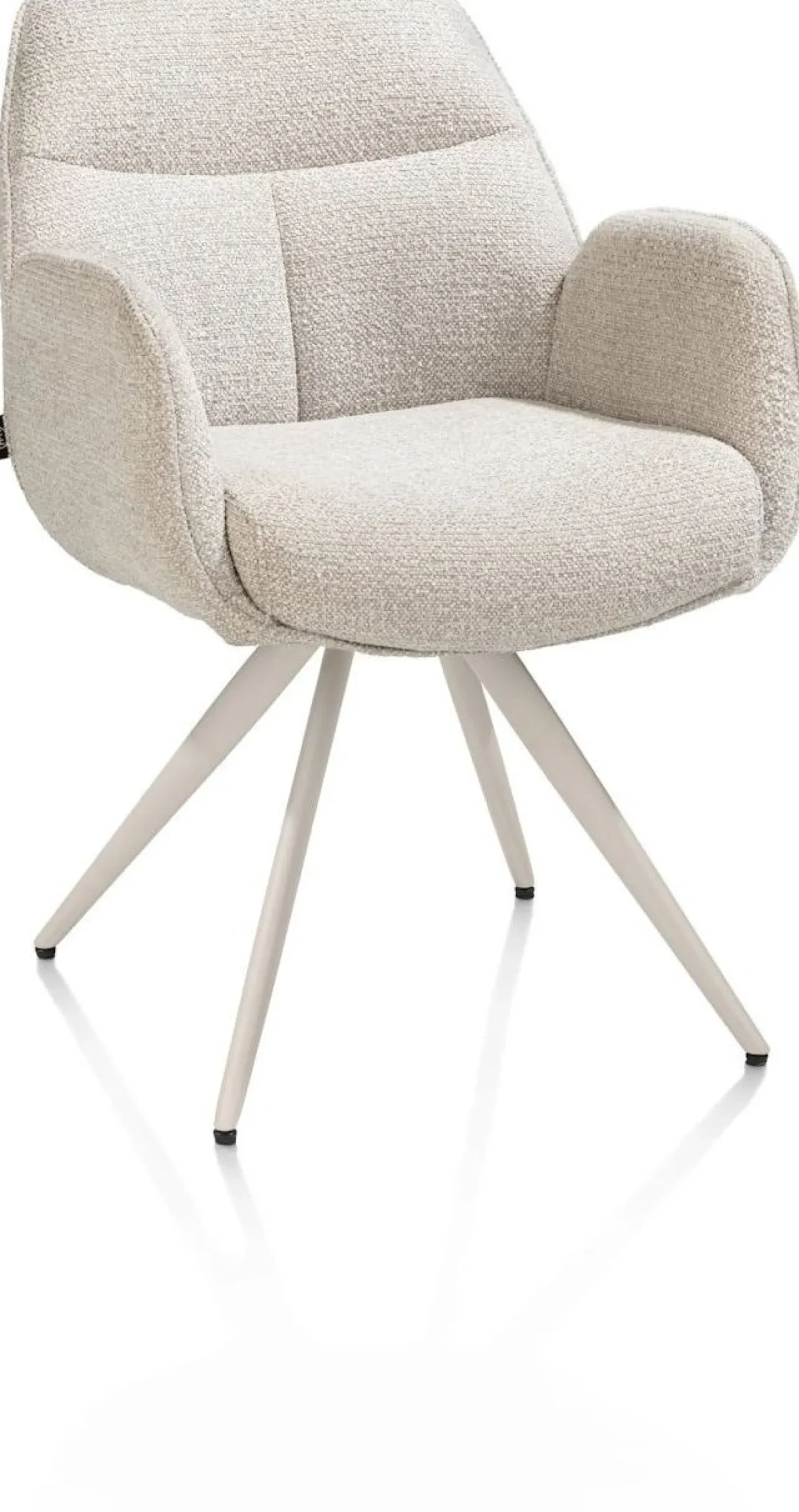 Eetkamerstoelen Met Armleuning-Henders en Hazel Pippa Armstoel Creme