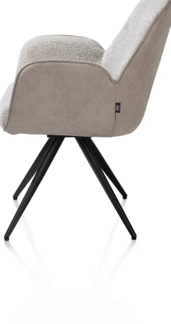 Eetkamerstoelen Met Armleuning-Henders en Hazel Pippa Armstoel Kiezel