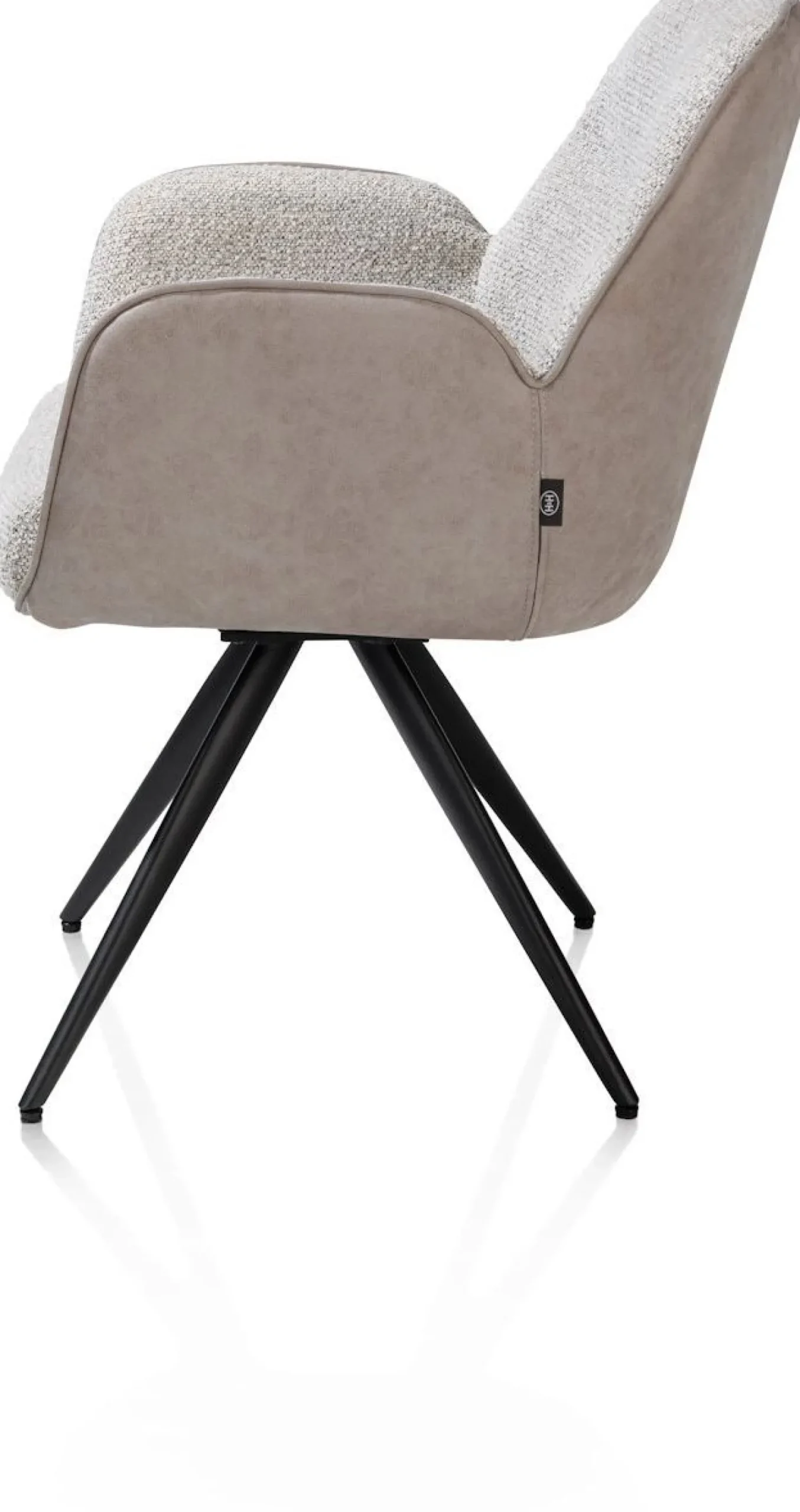 Eetkamerstoelen Met Armleuning-Henders en Hazel Pippa Armstoel Kiezel