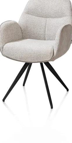 Eetkamerstoelen Met Armleuning-Henders en Hazel Pippa Armstoel Kiezel