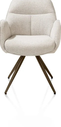 Eetkamerstoelen Met Armleuning-Henders en Hazel Pippa Armstoel Creme