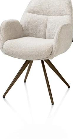 Eetkamerstoelen Met Armleuning-Henders en Hazel Pippa Armstoel Creme