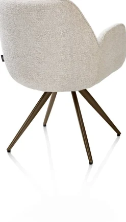Eetkamerstoelen Met Armleuning-Henders en Hazel Pippa Armstoel Creme