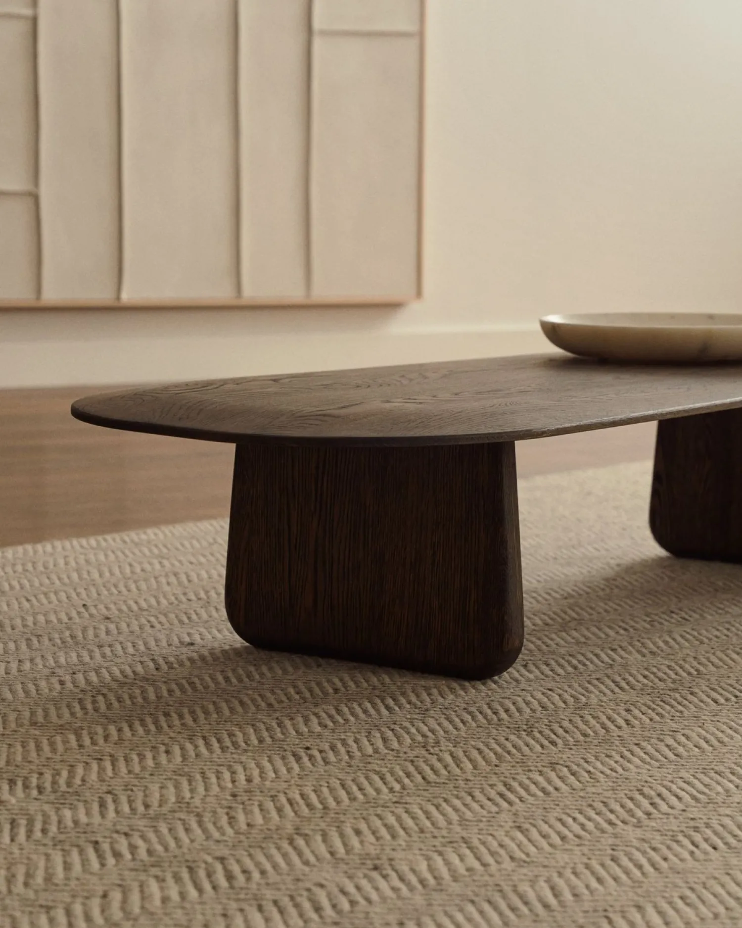 Organische Salontafels-Kave Home Pirita Salontafel Bruin