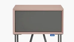 Nachtkastjes-Auping Pixel Nachtkastje Blush, Warm Grey