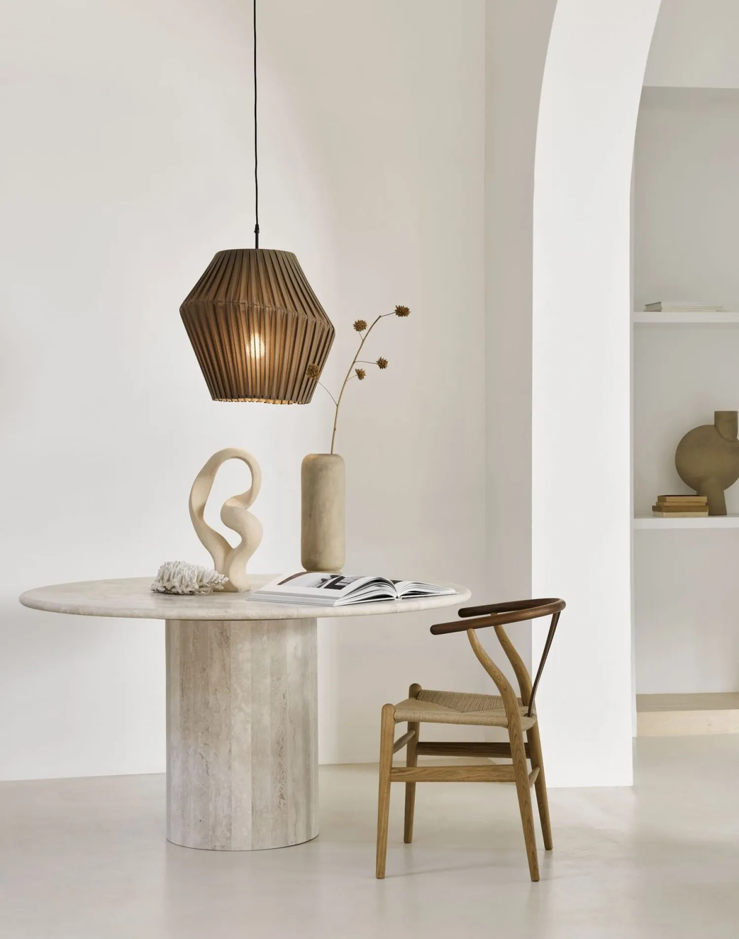 Design Hanglampen|Design Hanglampen-Hollands Licht Pleat 50 Hanglamp Sand Taupe