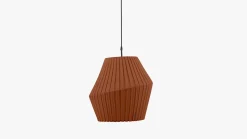 Design Hanglampen|Design Hanglampen-Hollands Licht Pleat 50 Hanglamp Cinnamon Brown