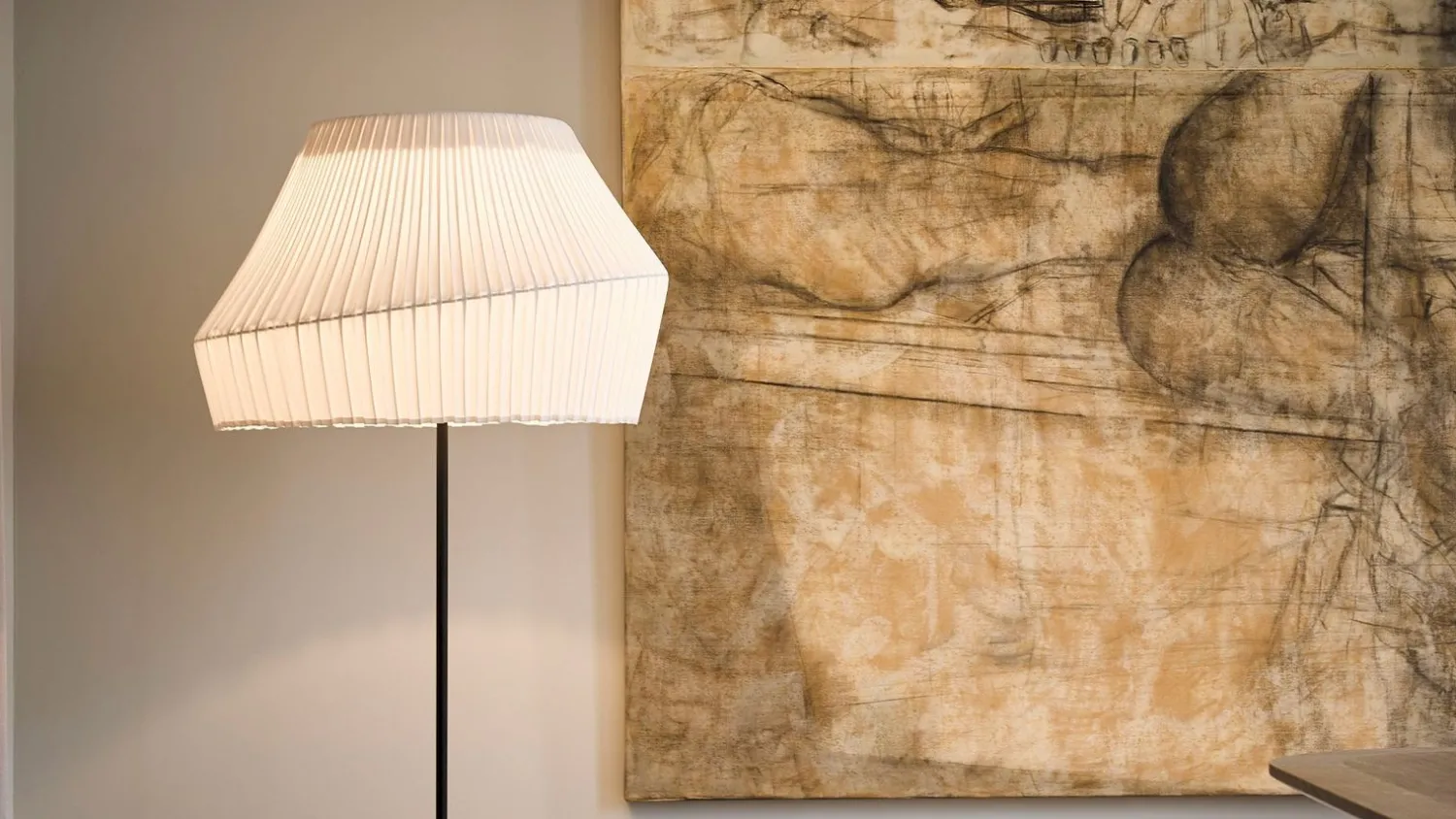 Design Vloerlampen|Vloerlampen-Hollands Licht Pleat 75 Vloerlamp Off White