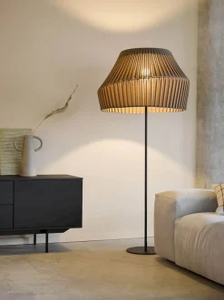 Design Vloerlampen|Vloerlampen-Hollands Licht Pleat 75 Vloerlamp Sand Taupe