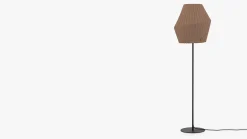 Design Vloerlampen|Vloerlampen-Hollands Licht Pleat 50 Vloerlamp Sand Taupe