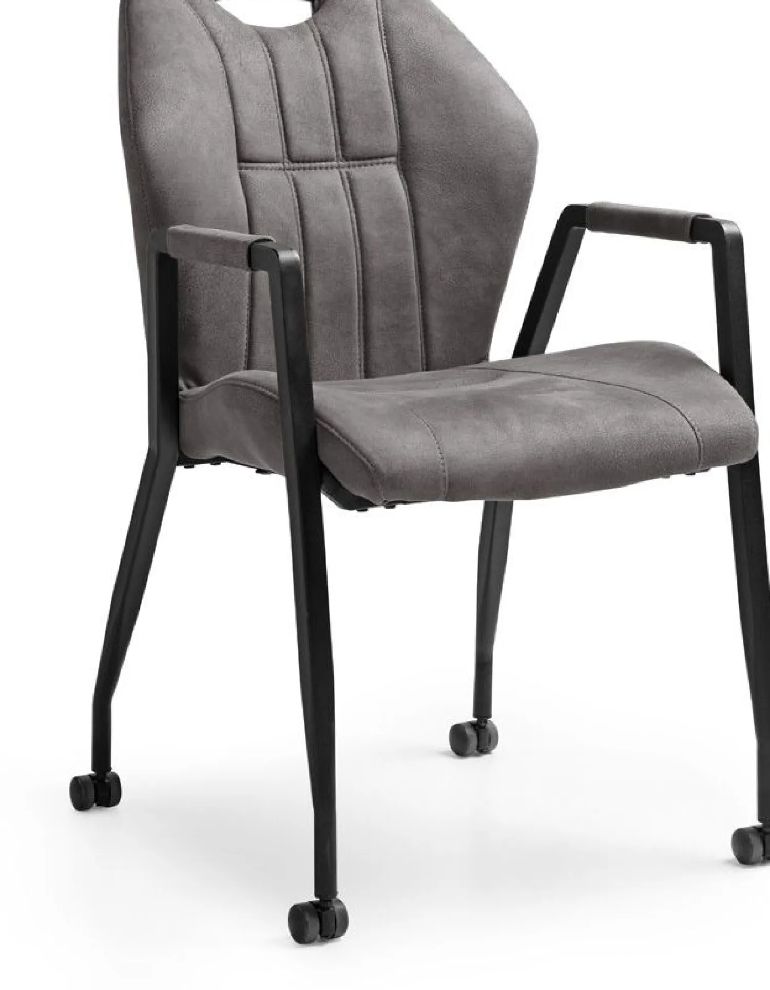 Eetkamerstoelen Met Wieltjes|Eetkamerstoelen Met Armleuning-Feelings Wonen Point Eetkamerstoel Antraciet