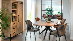 Eetkamerstoelen Met Wieltjes|Eetkamerstoelen Met Armleuning-Feelings Wonen Point Eetkamerstoel Moss