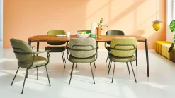 Houten Eettafels-Bert Plantagie Poppy Eettafel Pale Grey