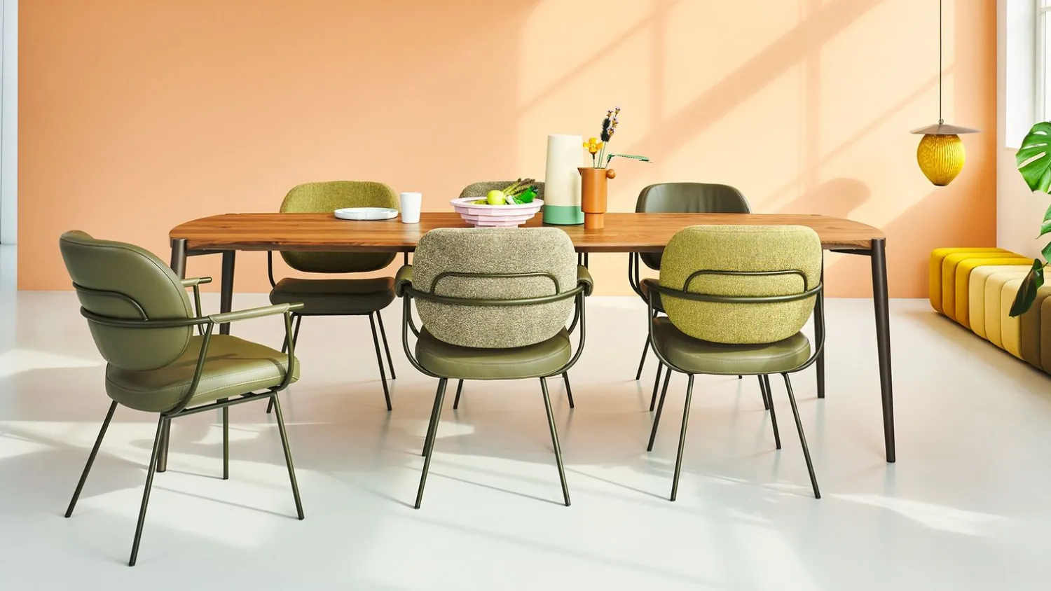 Houten Eettafels-Bert Plantagie Poppy Eettafel Pale Grey