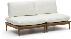 Tuinstoelen|Zitbanken-Kave Home Portitxol (Set 2) Tuinstoel Wit, Bruin