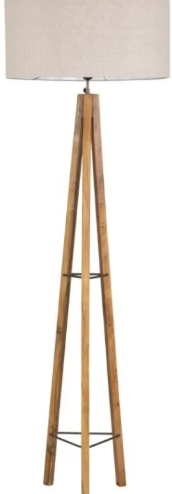 Houten Vloerlampen|Vloerlampen-MUST Living Porto Cristo Vloerlamp Naturel
