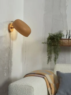 Wandlampen|Wandlampen-It's about RoMi Porto Wandlamp Mustard
