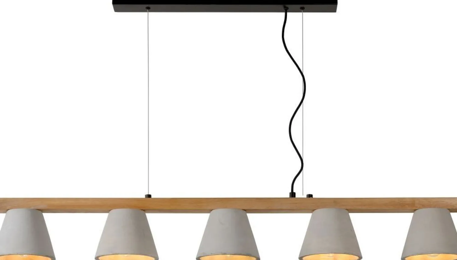 Industriële Hanglampen|Industriële Hanglampen-Lucide Possio Hanglamp Taupe, Naturel
