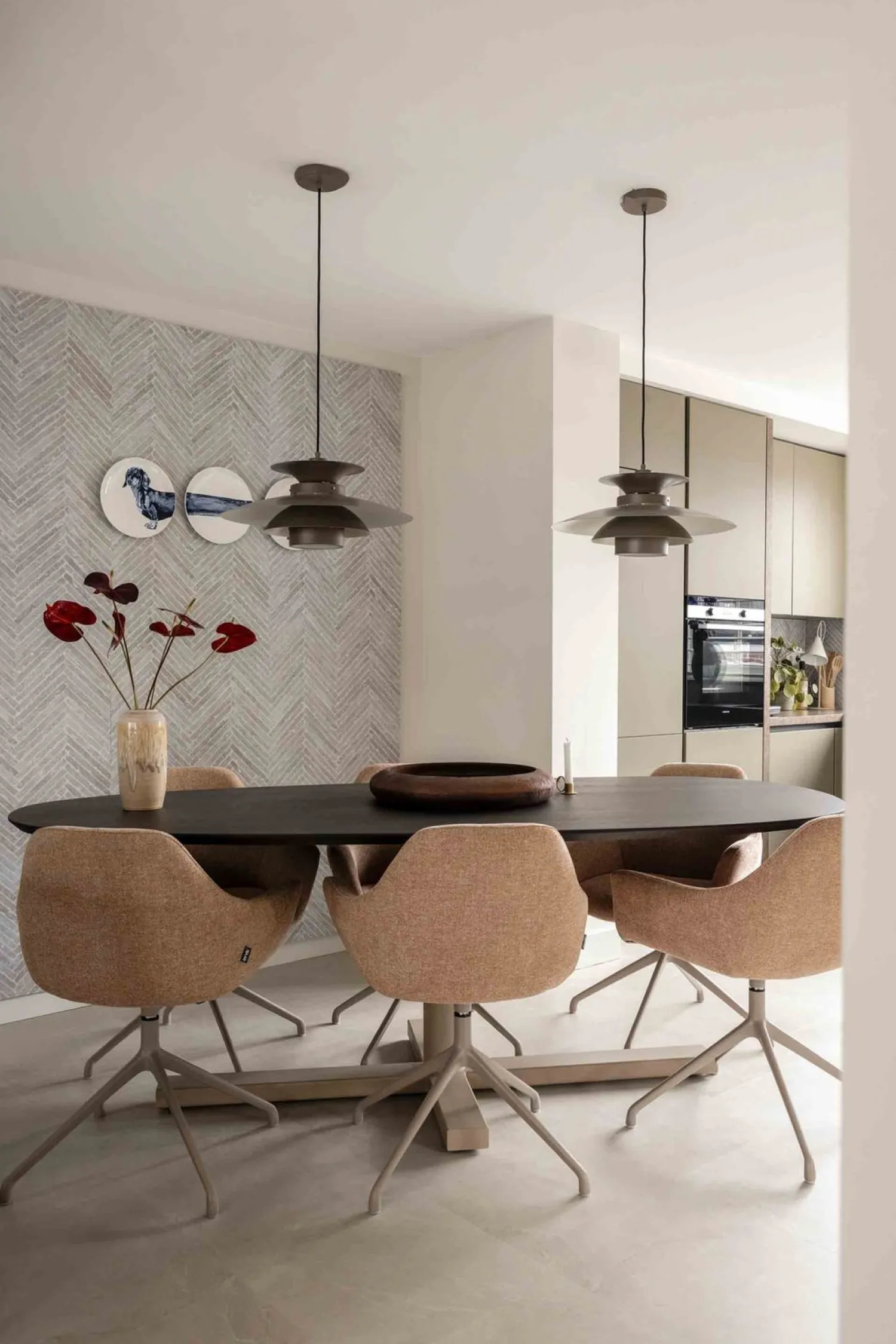 Hanglampen|Hanglampen-Eijerkamp Collectie Potenza Hanglamp Taupe