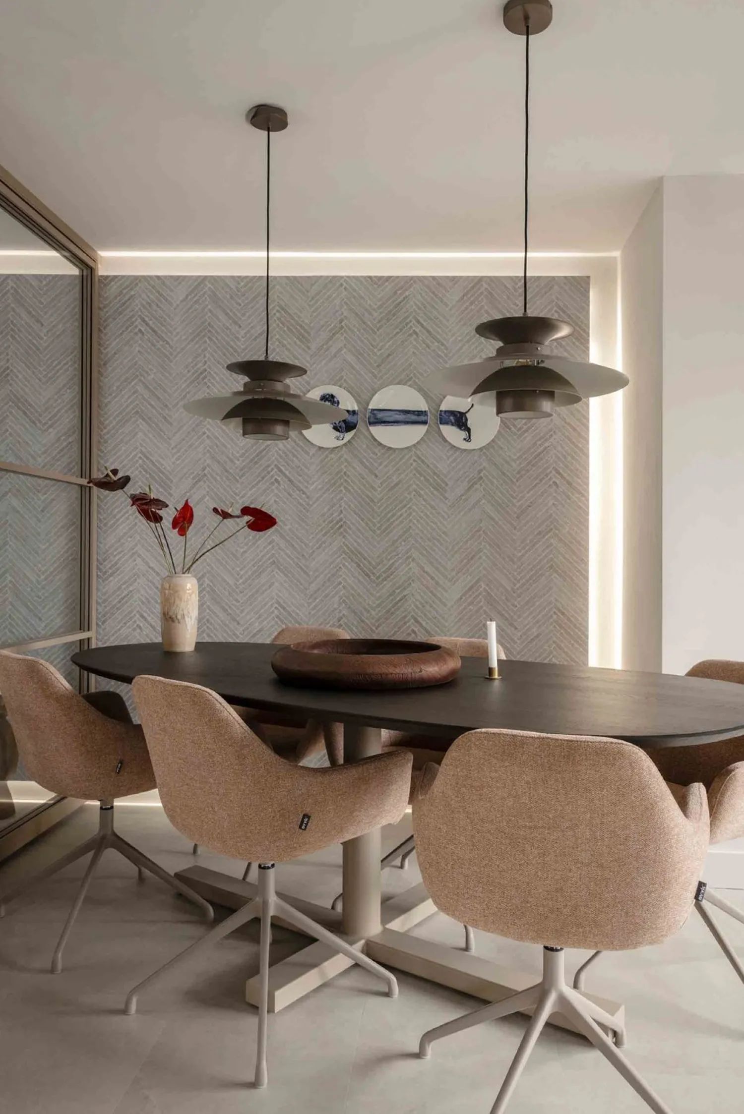 Hanglampen|Hanglampen-Eijerkamp Collectie Potenza Hanglamp Taupe