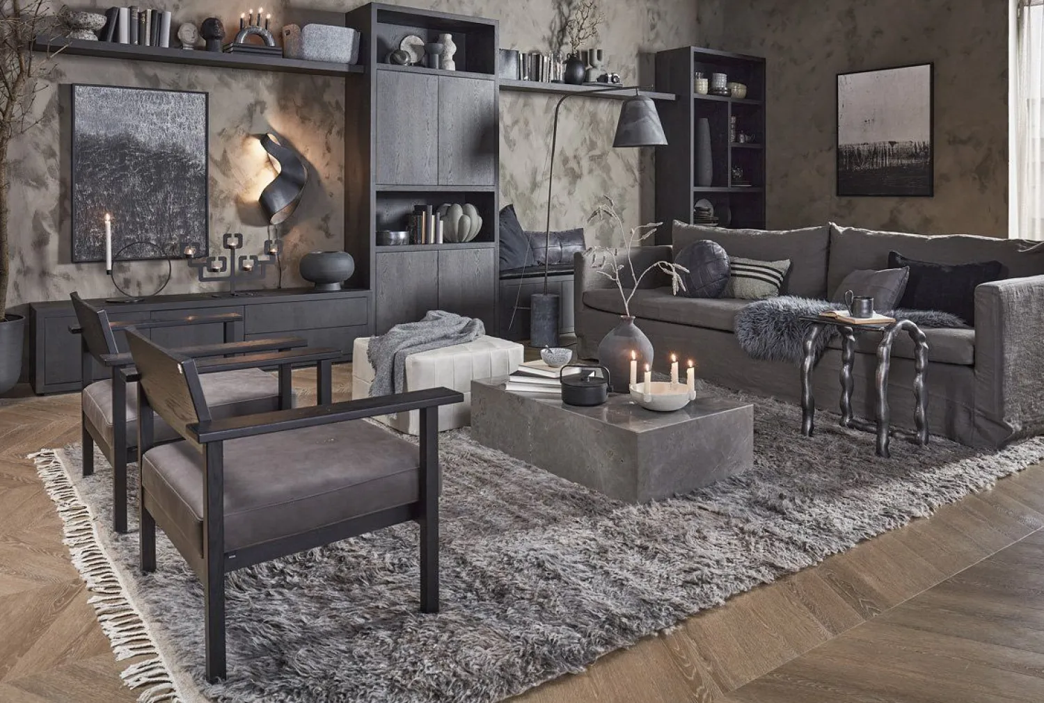 Vakkenkasten|Vakkenkasten-Eijerkamp Collectie Prado 4-deurs Vakkenkast Luxury Brown