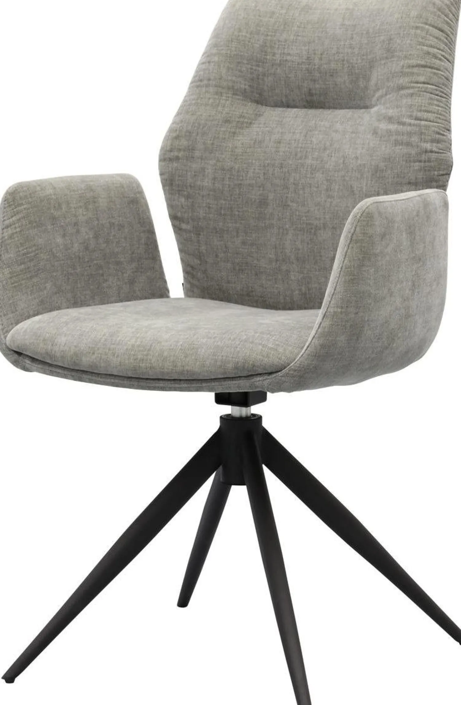 Draaibare Eetkamerstoelen|Eetkamerstoelen Met Armleuning-Trendhopper Pula Eetkamerstoel Ash