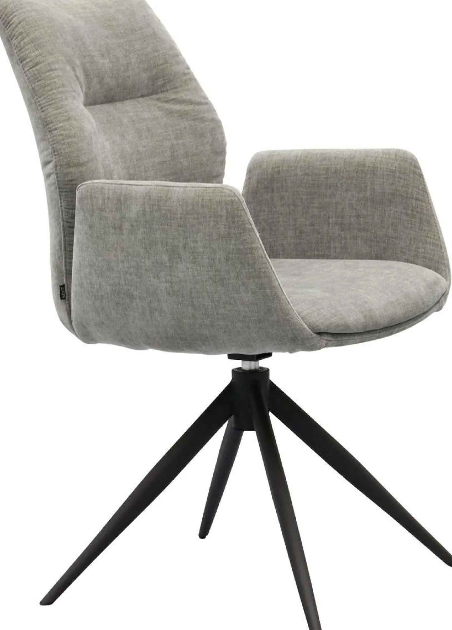 Draaibare Eetkamerstoelen|Eetkamerstoelen Met Armleuning-Trendhopper Pula Eetkamerstoel Ash