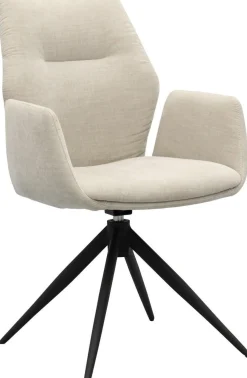 Draaibare Eetkamerstoelen|Eetkamerstoelen Met Armleuning-Trendhopper Pula Eetkamerstoel Toffee