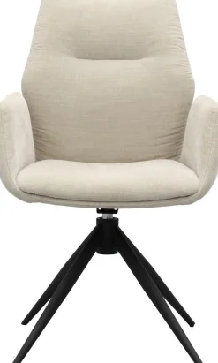 Draaibare Eetkamerstoelen|Eetkamerstoelen Met Armleuning-Trendhopper Pula Eetkamerstoel Toffee